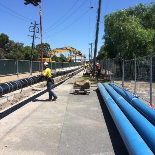 Opeam provided safety supervision and work permitting for a new fuel pipeline installation in Melbourne